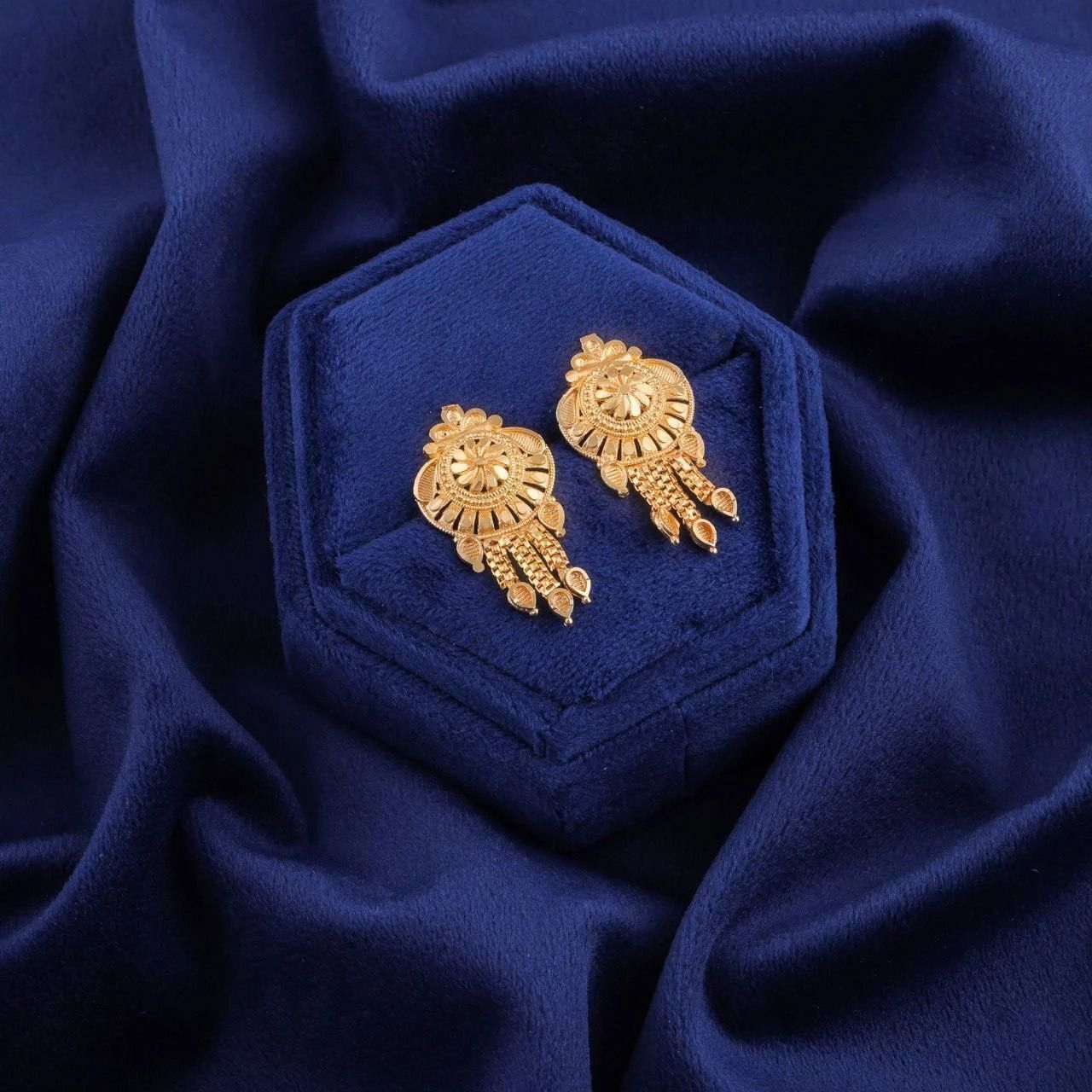 Elegant Gold-Plated Mangalsutra & Jhumki Set