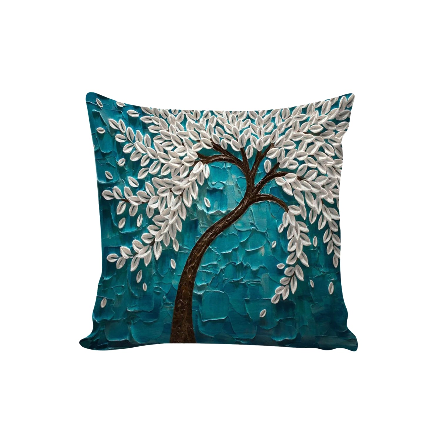 Digital Printed Cushion Cover (Tree Printed, Pack of 5)
